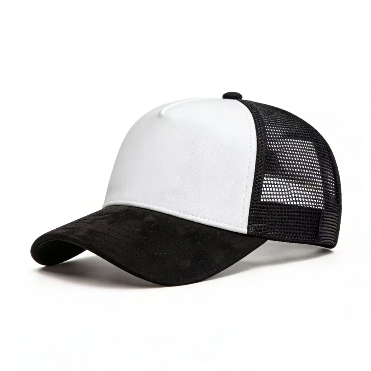 Neue Sommer Mesh Baseballkappe Damen Herren Einfarbige Wildleder-Kappe Patch Snapback Hut Lässige Atmungsaktive Unisex Street Hip Hop Trucker Caps – Detail 6