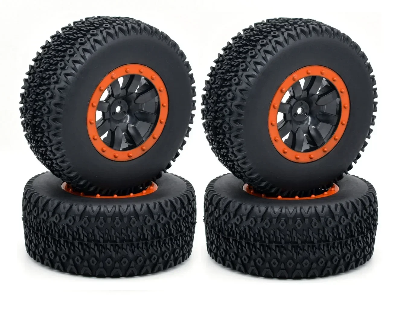 1:10 RC télécommande modèle voitures camion de courte durée pneu véhicule tout-terrain Buggy pneus roues roues Huanqi 727 REMO pièces