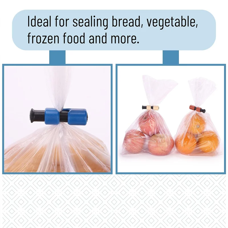 【Popular】16 Pack Bag Clips For Food Storage, Clips For Food Packages, Snack Clips, Food Clips For Bags, Plastic Bag Clip
