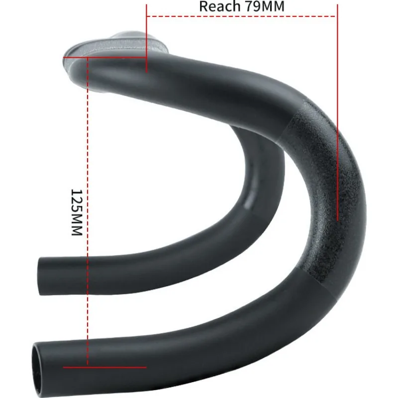 Carbon Fiber Large Angle Outward Expansion Bending Handle, Hidden Wiring Groove, Highway Car Bending Handle