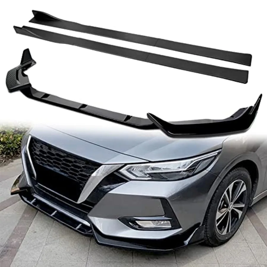 

Q1-TECH 9-Piece Front Bumper Lip Kit Side Skirt Extensions Diffuser Set Compatible with 2020-2023 Nissan Sentra Sedan/4DR Only