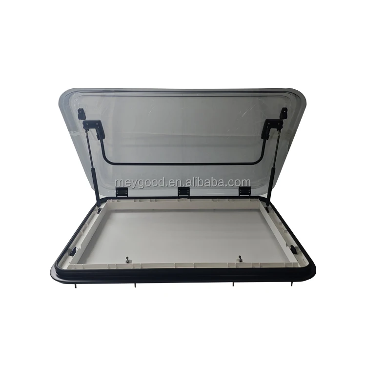 RV Accessories Supply Caravan Customized Sunroof Window 960x650mm Mosquito Net Roof Skylight