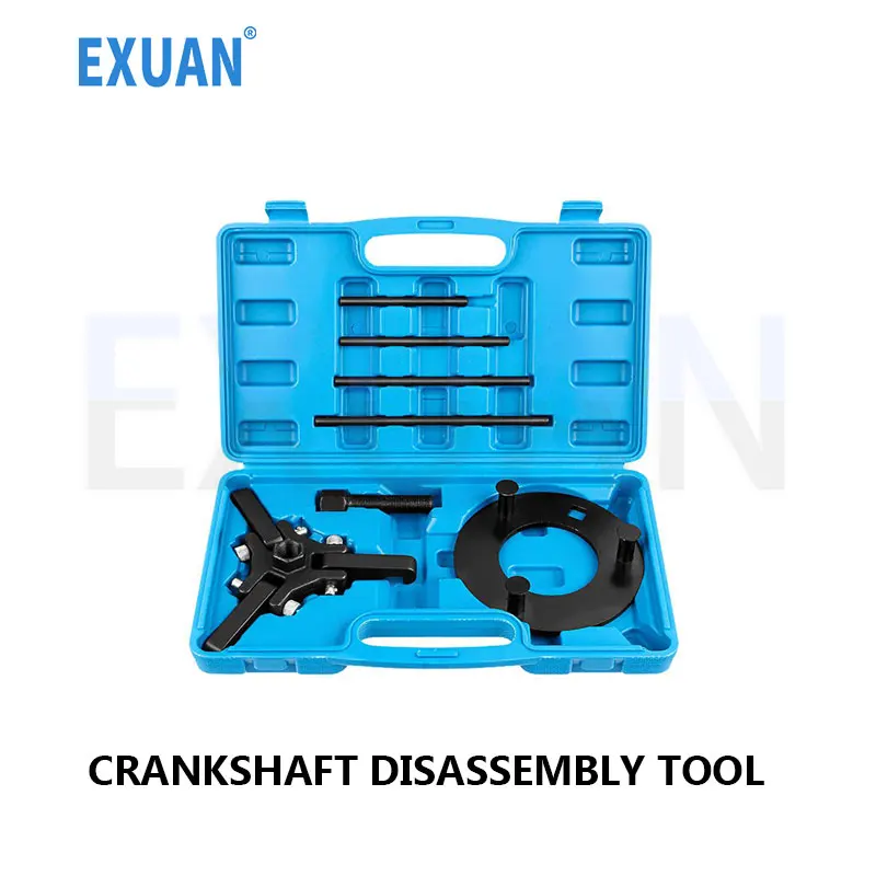 

7PCS Car Engine Crankshaft Pulley Disassembly Tool Ford Chrysler Cadillac Harmonic Equalizer Crankshaft Disassembly Extractor
