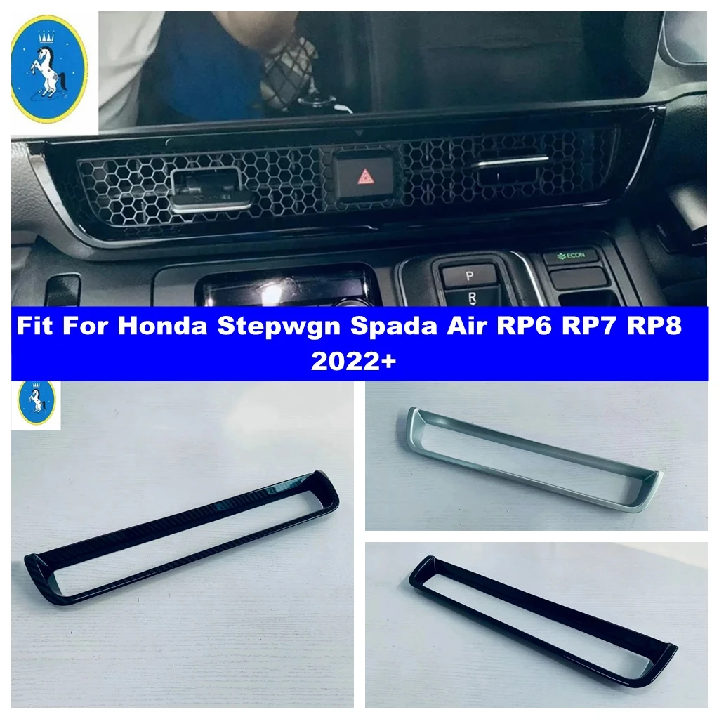 

For Honda Stepwgn Spada Air RP6 RP7 RP8 2022 - 2024 Accessories Center Air Conditioning AC Outlet Vent Frame Cover Trim Interior