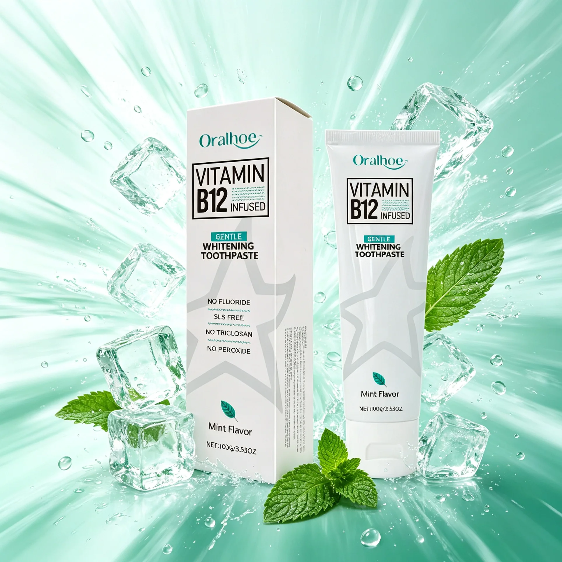 Vitamin Whitening Toothpaste Remove Yellow Teeth Smoke Coffee Stain Fresh Breath Anti Bad Breath Deep Clean Oral Care Dentifrice