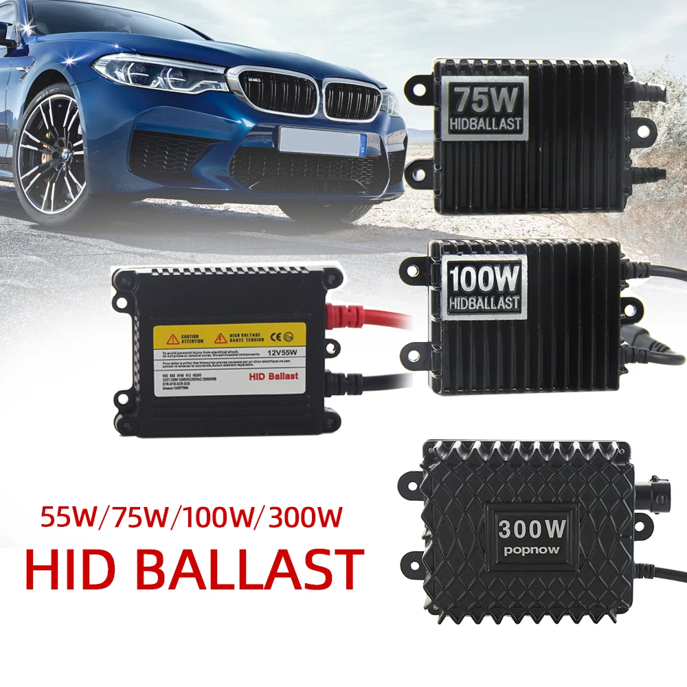 

2PCS 35W 55W 100W 300W HID Xenon Replacement Ballast DC AC 12V Car Headlight HID Control Module Kits H1 H3 H7 H9 H11 9005 9006