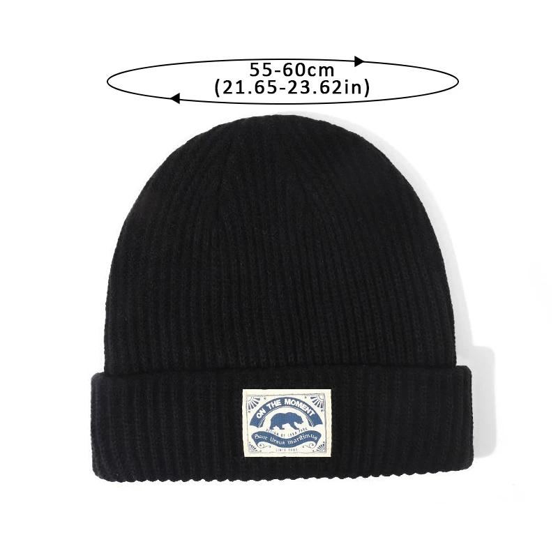 الخريف الشتاء محبوك قبعة للرجال النساء الهيب هوب Skullies البطيخ قبعة موضة الشرير الكروشيه بونيه Kpop بلون زوجين بيني