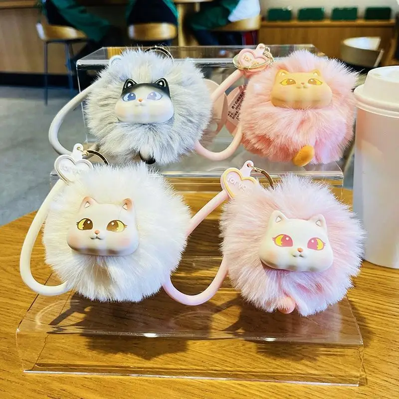 

Плюшевый брелок розовый для девочек и детей, милый плюшевый подарок с рисунком животного, брелок с шариком волос, игрушка-сюрприз, кулон, плюшевый X3z6