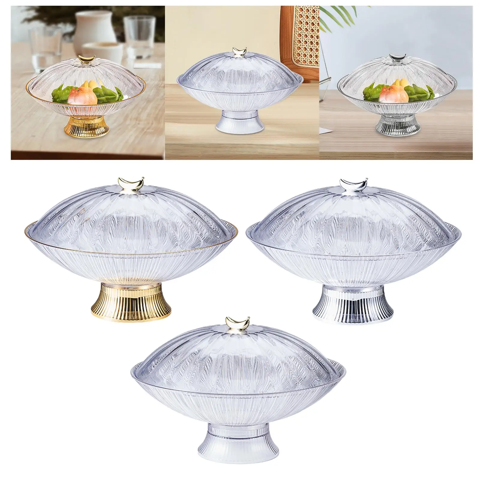 Serving Tray Dessert Storage Tray Organizer Footed Cake Plate Fruit Plate for Bathroom Vanity