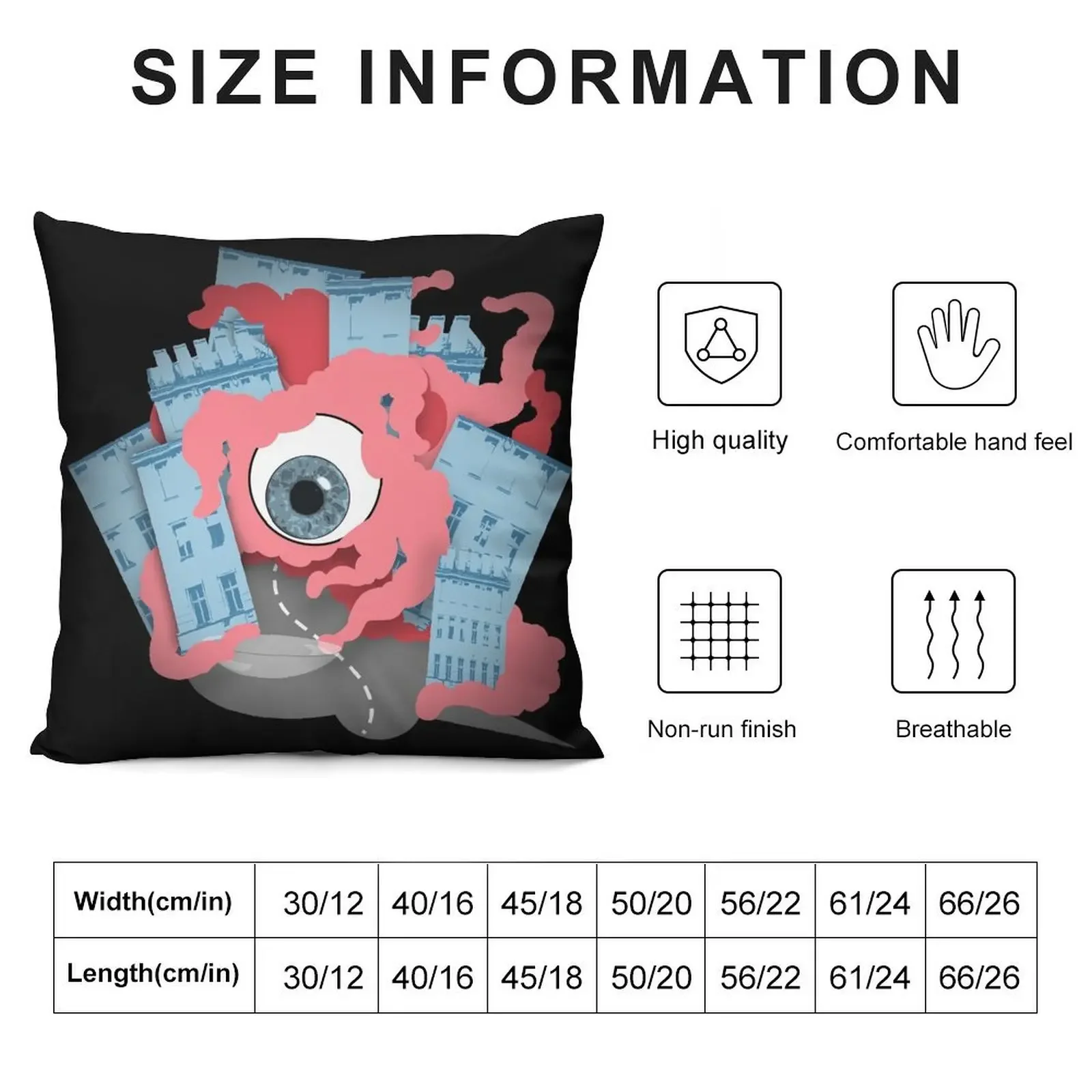 Crawling eye loses contact lens Throw Pillow sleeping pillows Ornamental Pillow Pillowcases Bed Cushions pillow