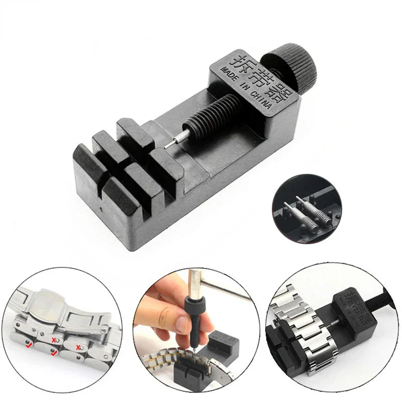 Metal Watch Repair Tool Adjusting Watch Strap Tool with Watch Pin Band Bracelet Link Pin Tool Remover Easy To Remover Adjust