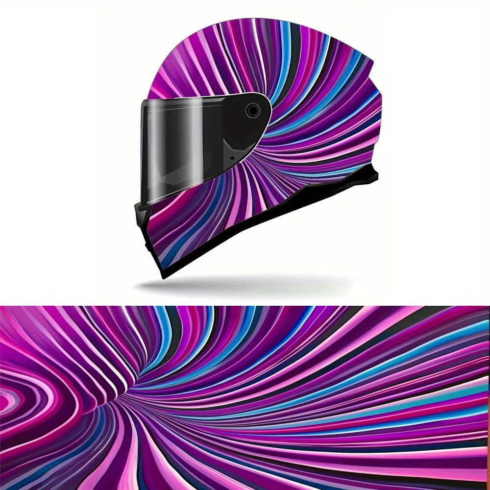 

Abstract Art Picture Full Face Helmet Vinyl Wrap Sticker - Waterproof Scratch-Resistant Self-Adhesive PVC Decal, Artistic Aesthe