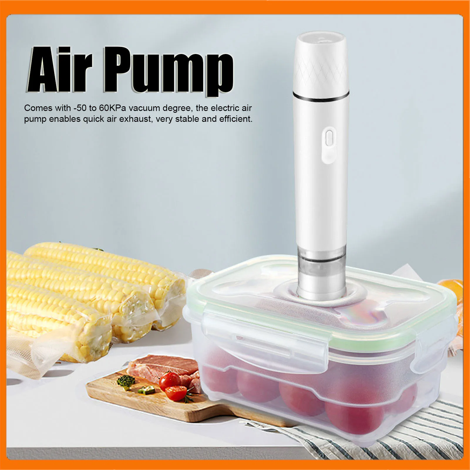 

Air Pump Electric Air Pump Handheld Vacuum Sealer Cordless Sealing Machine Tool for Food Storage Vacuum Sealer Electric Air Pump