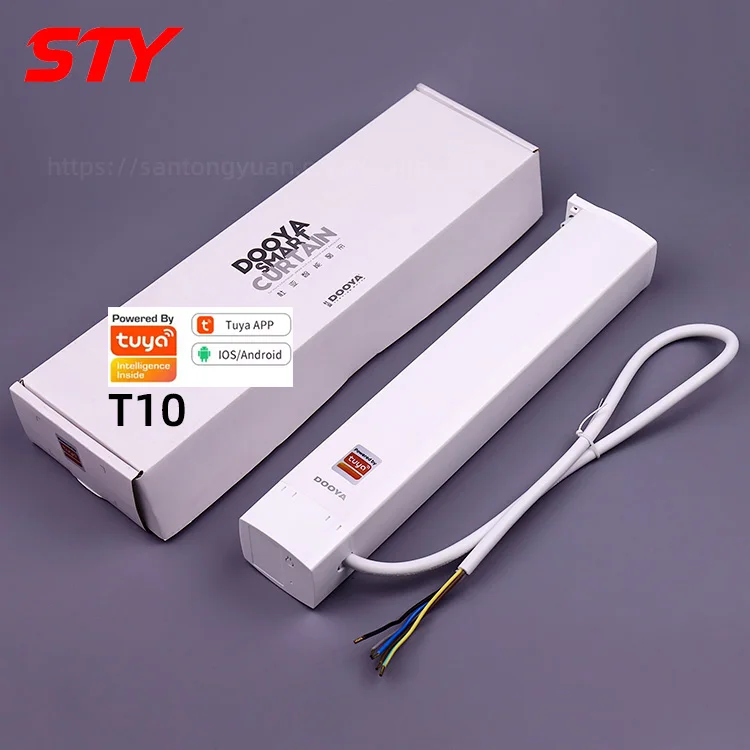 

DT82 T10 Tuya Wi-Fi оптовая продажа умный дом электрический моторизованный мотор для штор открывалка для офиса Крытый балкон столовая прихожая