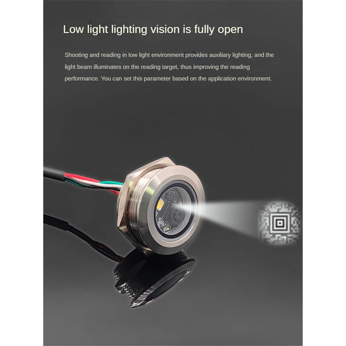 GM861 USB-Schnittstelle 1D/2D Barcode QR Code Barcode Scanner Modul Edelstahlgehäuse mit Fülllicht DY