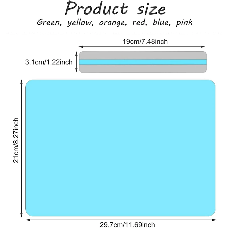 12 قطعة شرائط القراءة الموجهة مجموعة تراكبات ملونة عسر القراءة أدوات تصحيح المواد الهلامية مرشح الإضاءة أوراق بلاستيكية المرجعية