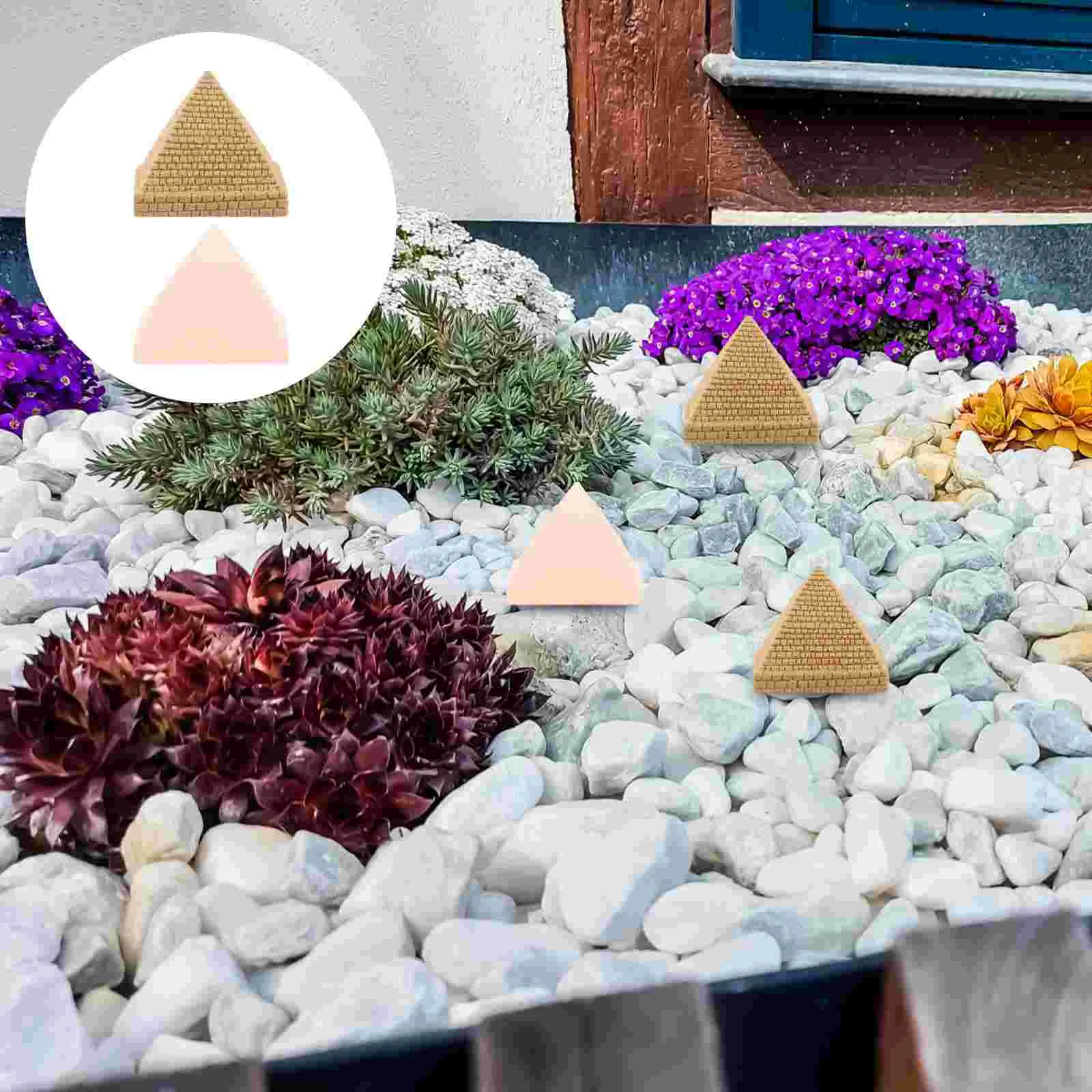 Micro Landscape Ornament Egypt Decor Pyramid Statue Ancient Artifacts Adornment Miniature Egyptian Style Decoration