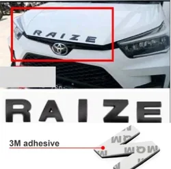 For RAIZE Car Metal 3D Letters Hood Emblem Logo Badge Car Stickers Styling Car Accessories Wording 3D Letter
