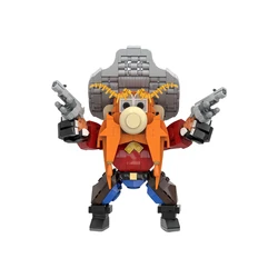 MOC US Anime YOSEMITE SAM Model klocków budowlanych Postacie z anime Klocki do montażu Zabawki edukacyjne dla dzieci Prezenty dla chłopców