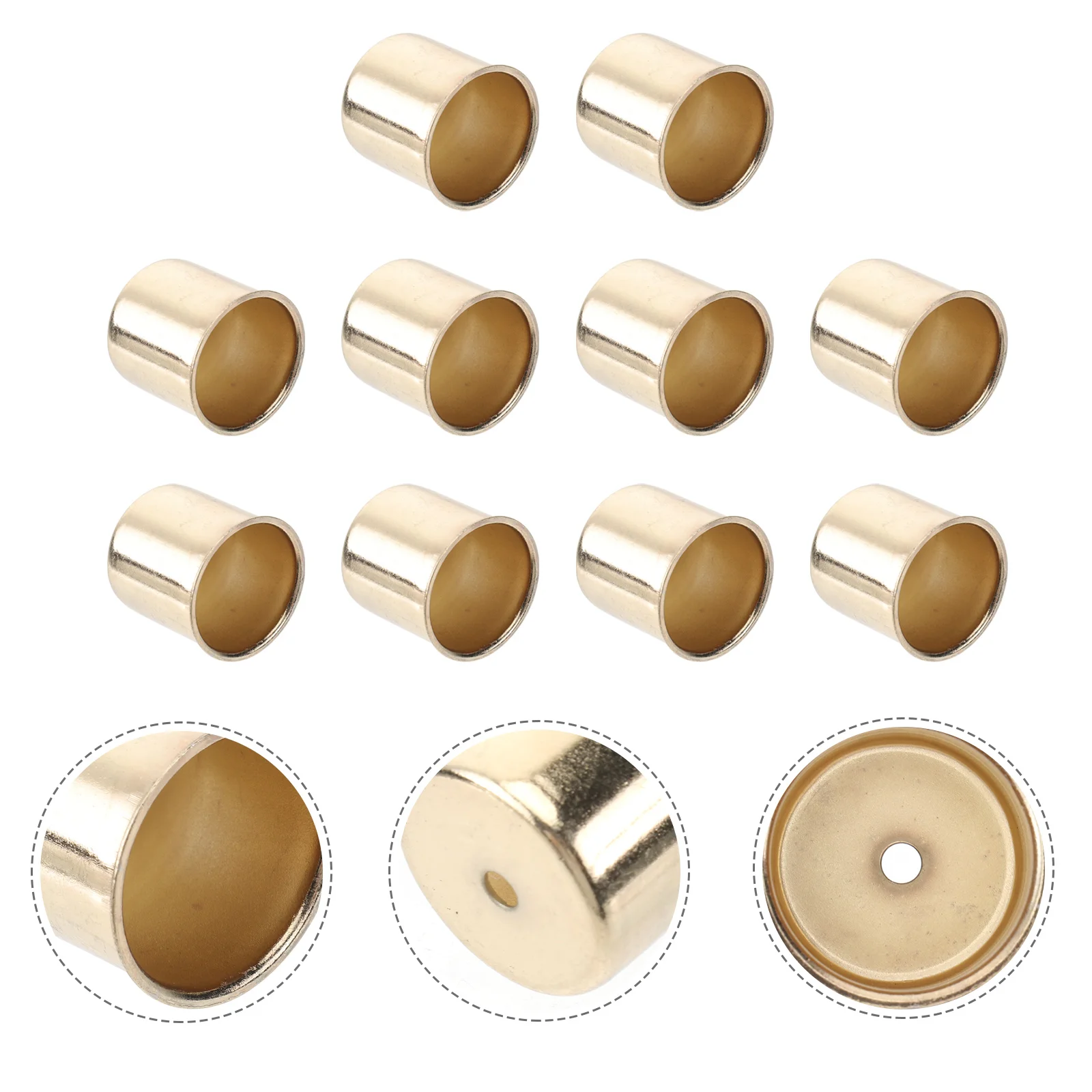 10Pcs Metal Candlesticks Smooth Bottom Home Decor Party Supplies Cup Candlestick Creative Candlestick