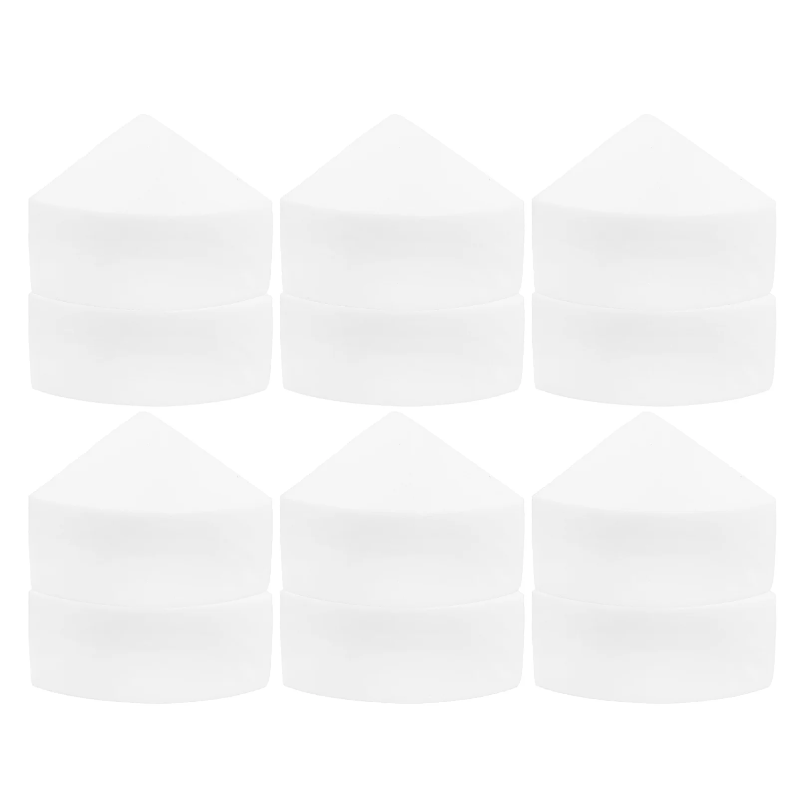 Base triangular de látex para maquillaje, 12 Uds., para polvos faciales, herramientas de maquillaje en polvo prensado, base cosmética