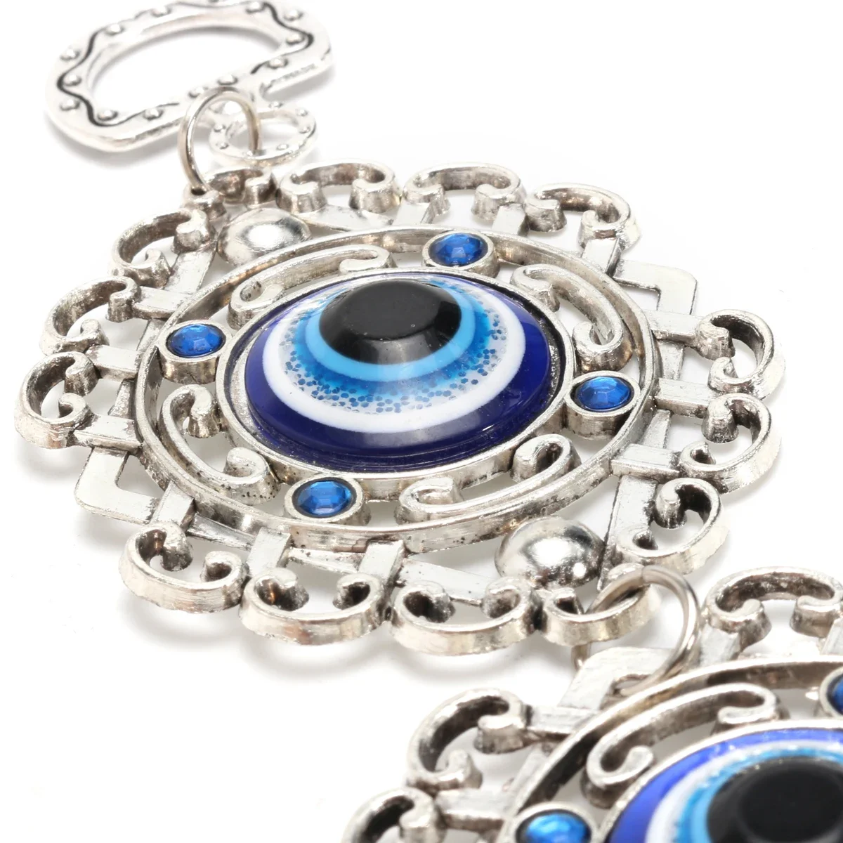 Blue Evil Eyes Home Decorations Wall Hanging Lucky Pendant Wind Chimes Vintage Ethnic Wall Protection Hanging Amulet Turkish