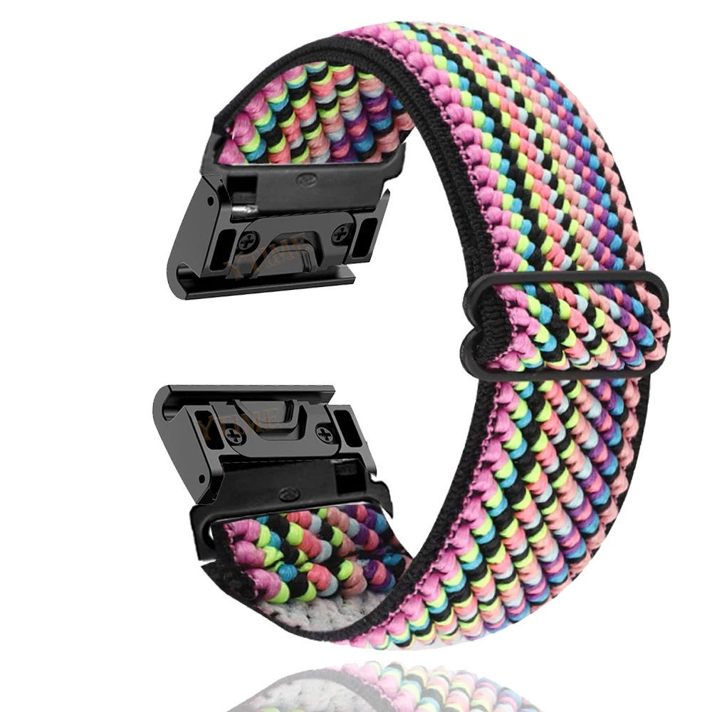 

22mm Nylon Loop Quick Easy Fit Watch Strap Bracelet For Garmin MARQ/Approach S62 S60/EPIX/Instinct/Quatix5 Sport Watchband