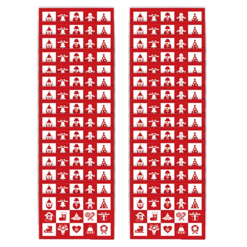 Y2GD 30Pcs Christmas Gift Coupons Tickets Handmade Scratch Off Prizes Card for Birthday Holiday Event and Corporate Parties
