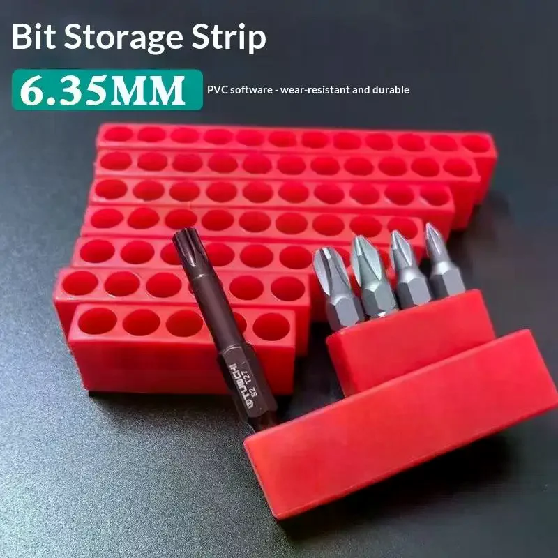 

1Pcs 4-32 Hole 1/4 Holder Screwdriver Storage Box Hex Shank Screwdriver Plastic Screwdriver Storage Screwdriver Bit Holder