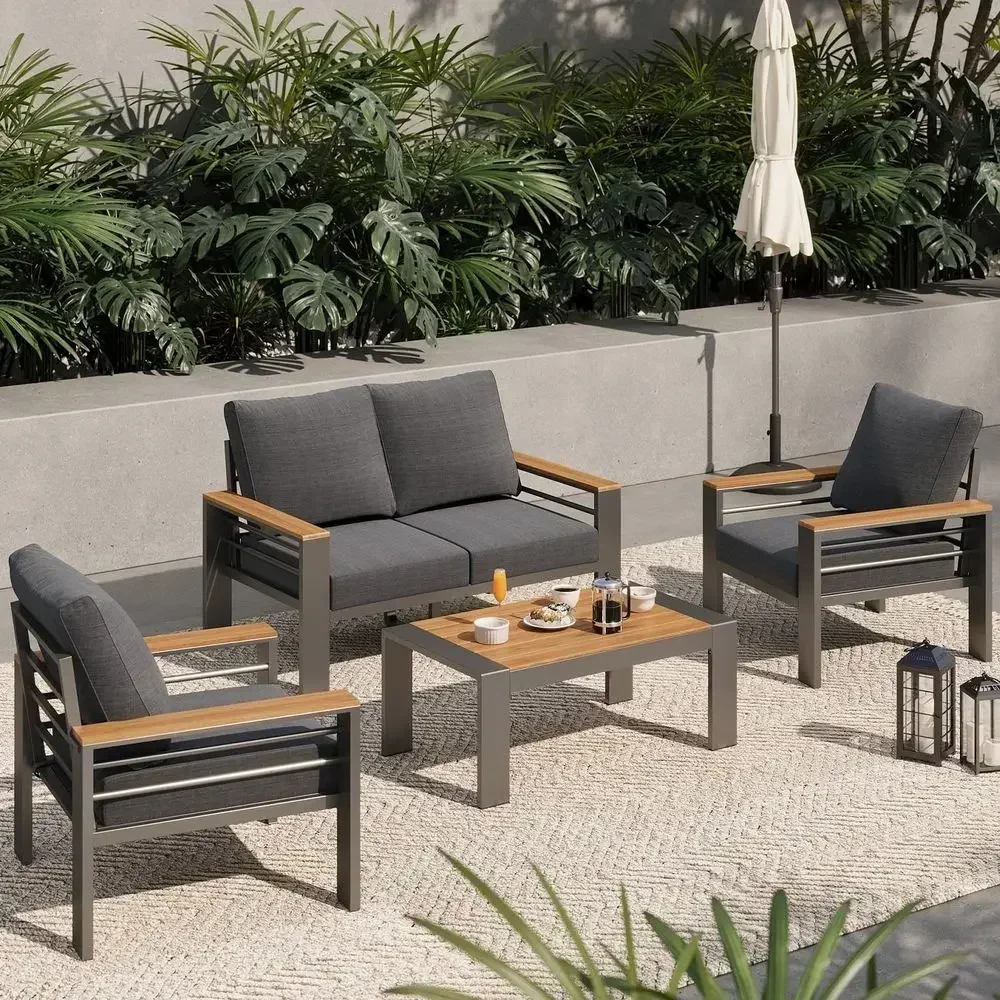 Patio urniture Set, 4 Piece Patio Sets with 5
