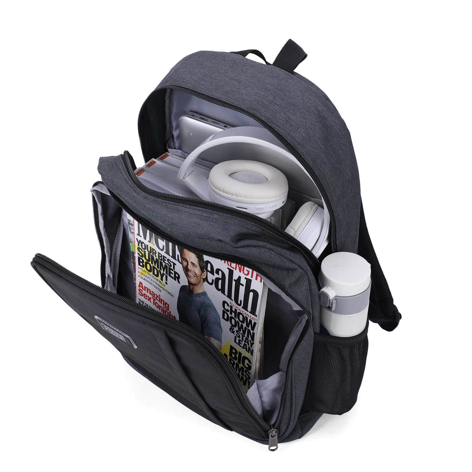 Mochila Laptop Inteligente para Homens, Mochila Escolar, Design Simples, Moda, Venda Quente