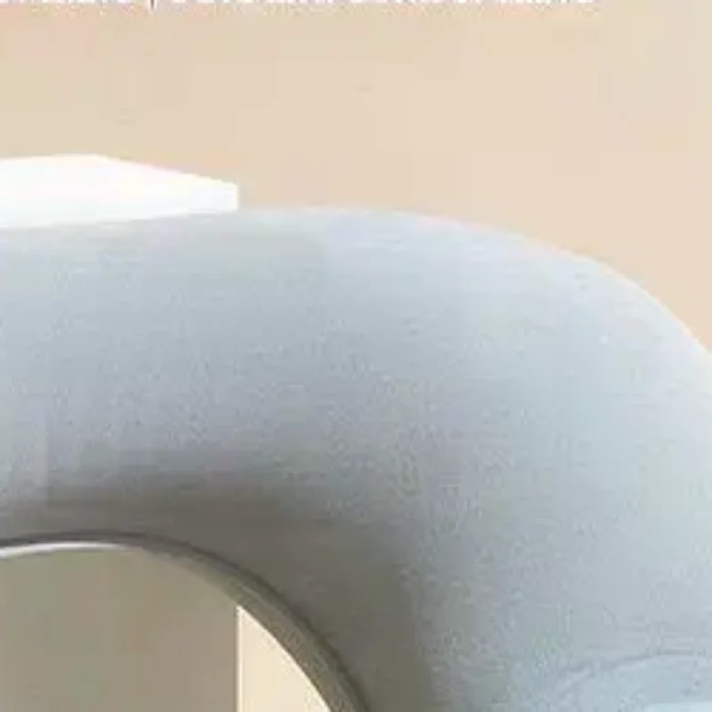 Flocking Inflatable Portable Neck Pillow That Can Be Stored And Self Filled Suitable For Outdoor Travel Business Trips Camping