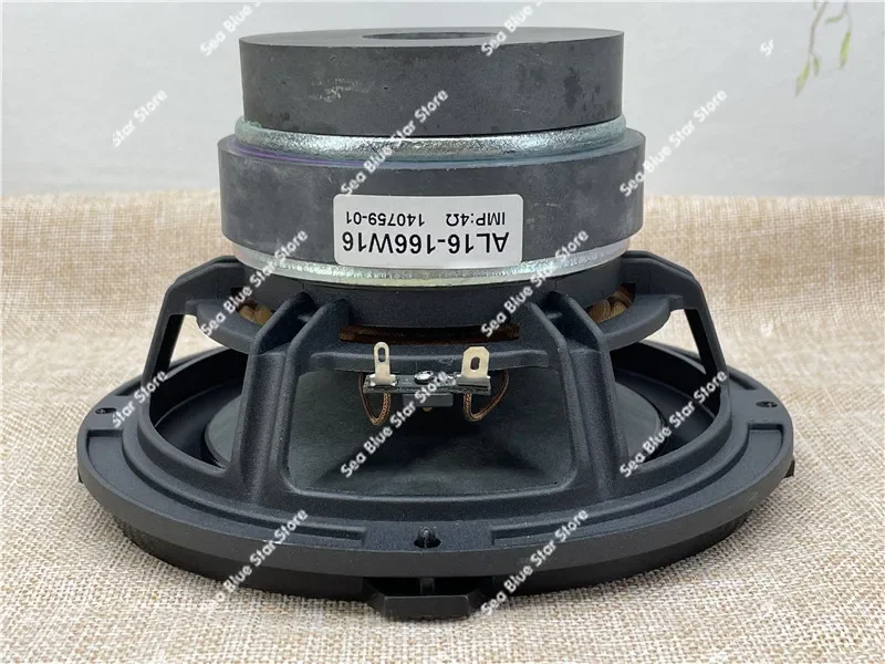 bass speaker, aluminum frame, dual magnet, Danish foundry 6.5 inch audiophile grade
