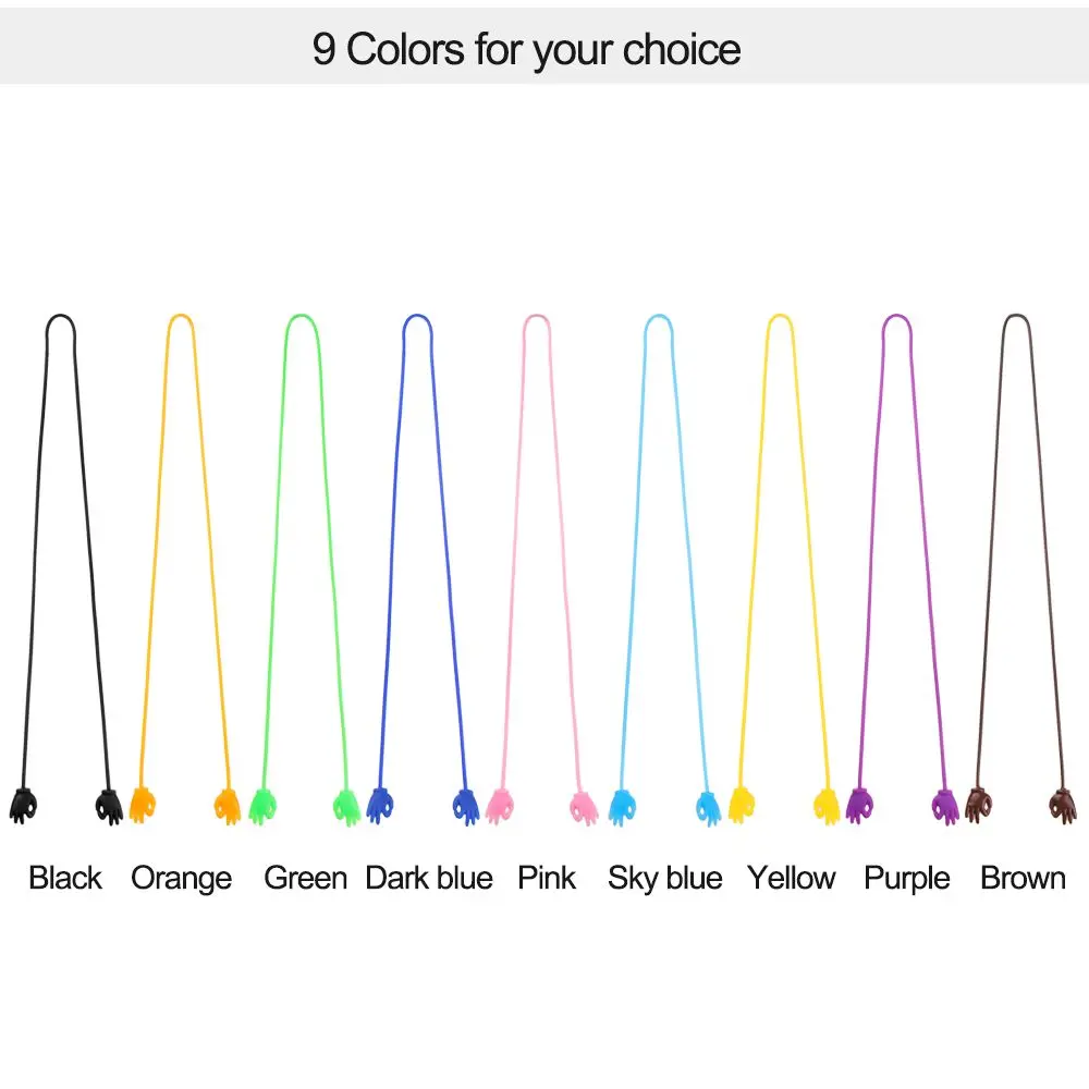 Прочная спортивная силиконовая цепочка для очков, шейный шнур, ремешок для очков, веревка, ремешок для очков