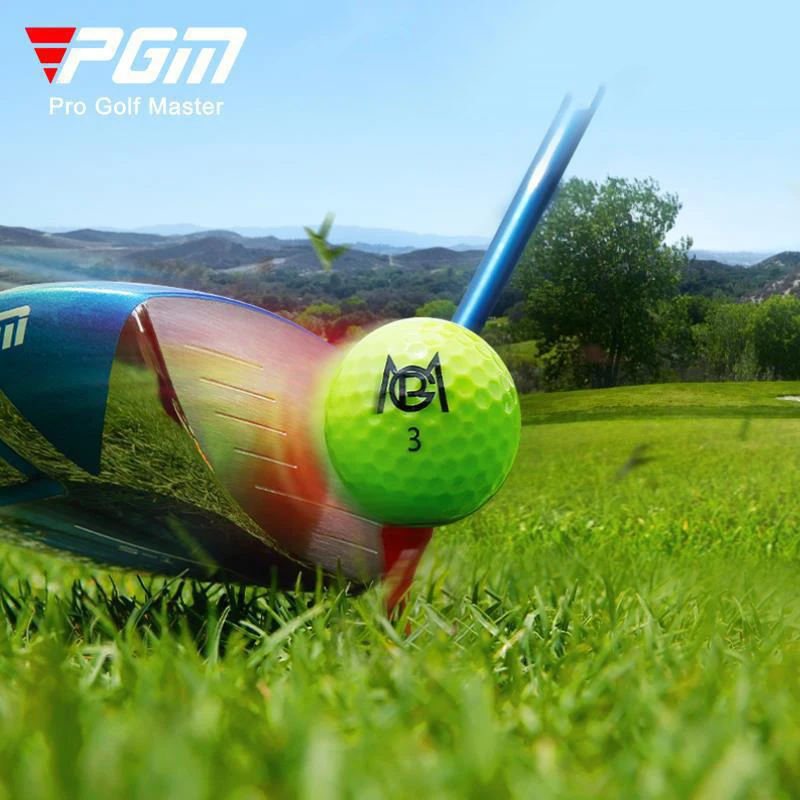 PGM 12Pcs/Box Golf Color Ball Professional Practice Golf Balls 42.6mm Core 2 Layer Soft Feel Golf Balls for Indoor Outdoor Training Q029-1