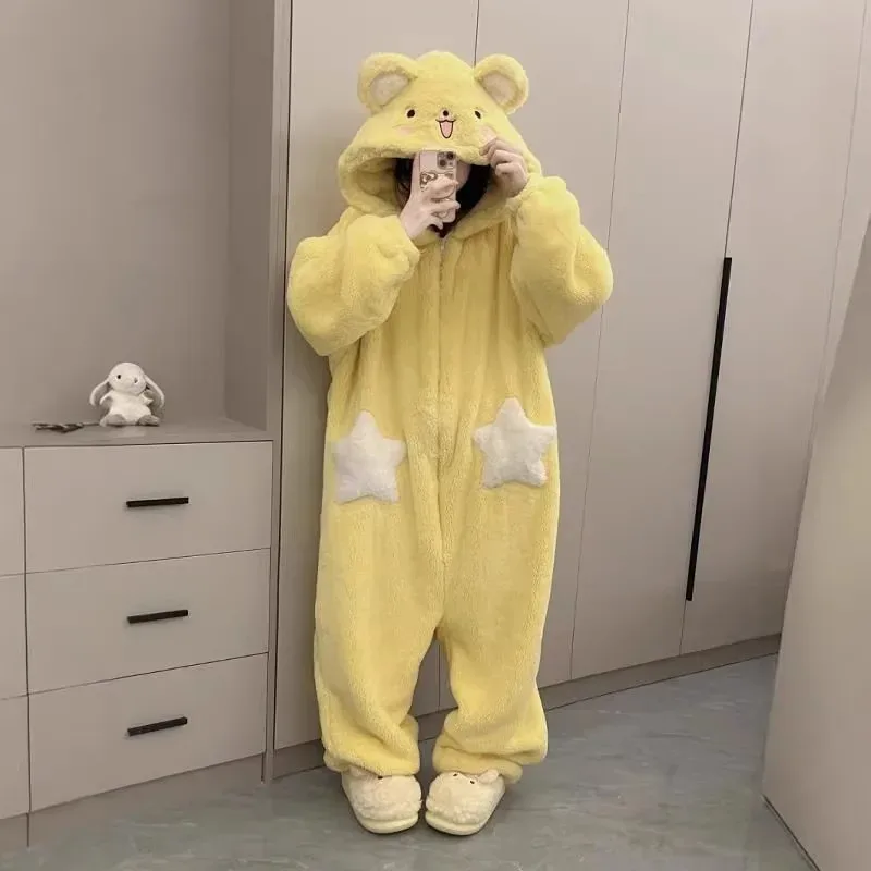 

zz04zz12Костюм для косплея Cardcaptor Sakura для взрослых, комбинезон кигуруми, ночная рубашка в стиле аниме, пижама с героями мультфильмов на Хэллоуин