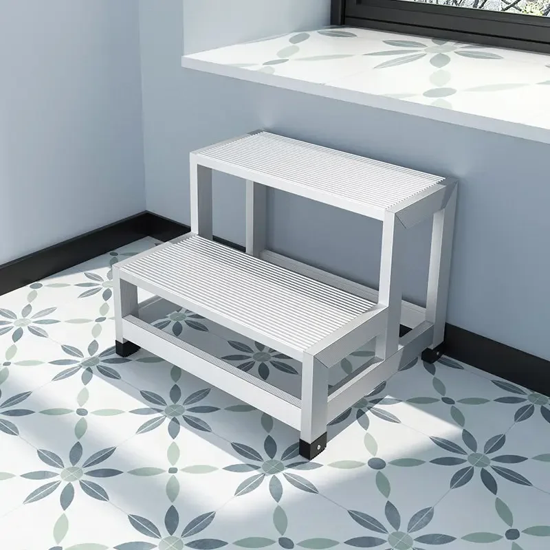 Aluminum alloy tread mobile platform staircase industrial tread ladder tread two steps three steps stool pick-up ladder
