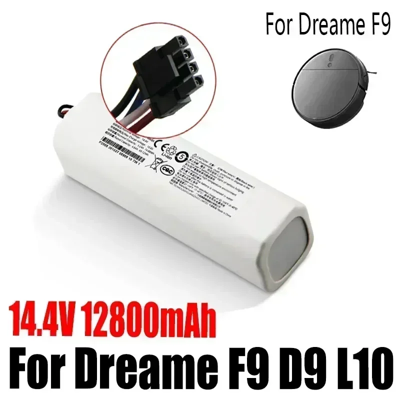 

14.4V 12800mAh P2008-4S2P-MMBK Replacement Battery For Dreame F9 D9 L10 Pro Plus RLS3 RLS5 RLS5L RLS5D Accessories Parts