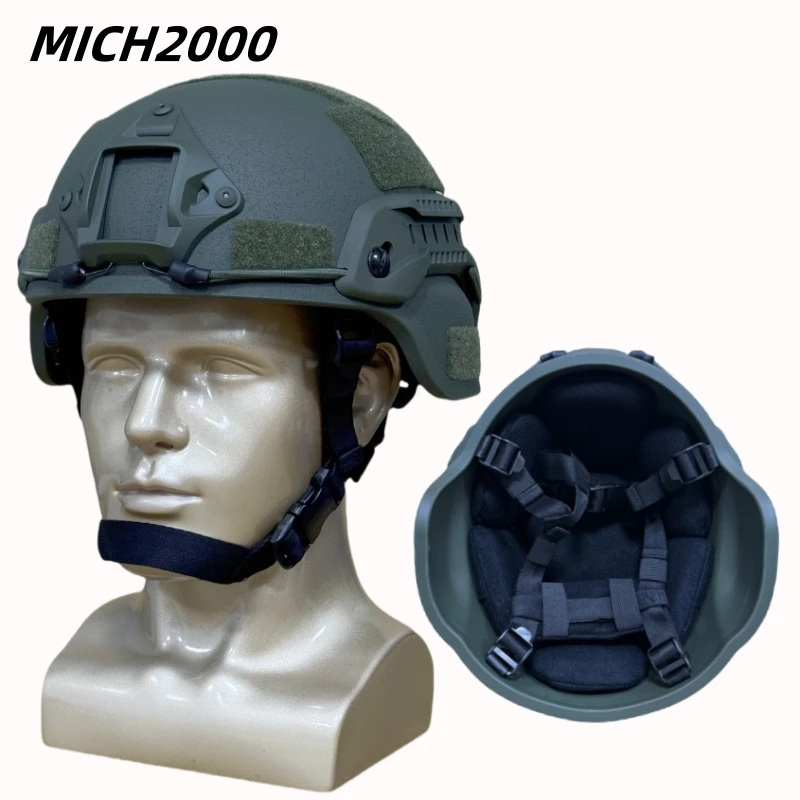 

MICH2000 High-Quality Fiberglass Outdoor Tactical Air Rifle Protective Helmet - Special Operations Training Equipment