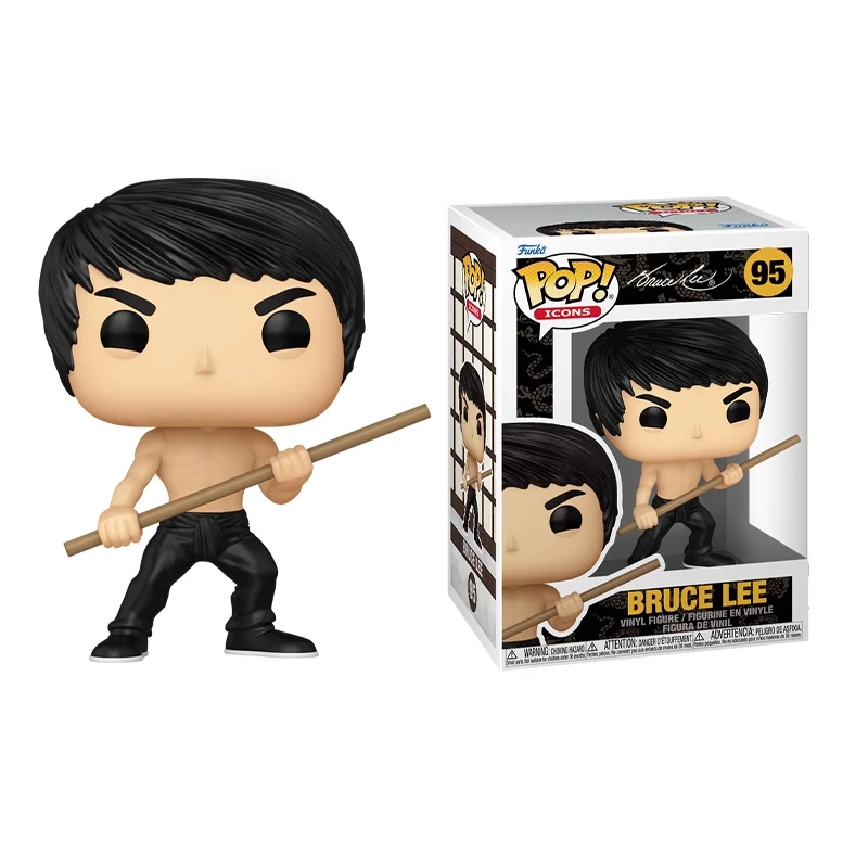 طبعة أصلية FUNKO POP بروس لي البضائع أنيمي عمل سطح المكتب زينة زخرفية نموذج اللعب نموذج قابل للجمع