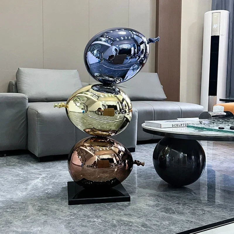 

Современные скульптуры и фигурки воздушных шаров большого размера, эстетические художественные украшения из смолы, роскошные модные аксессуары для украшения дома