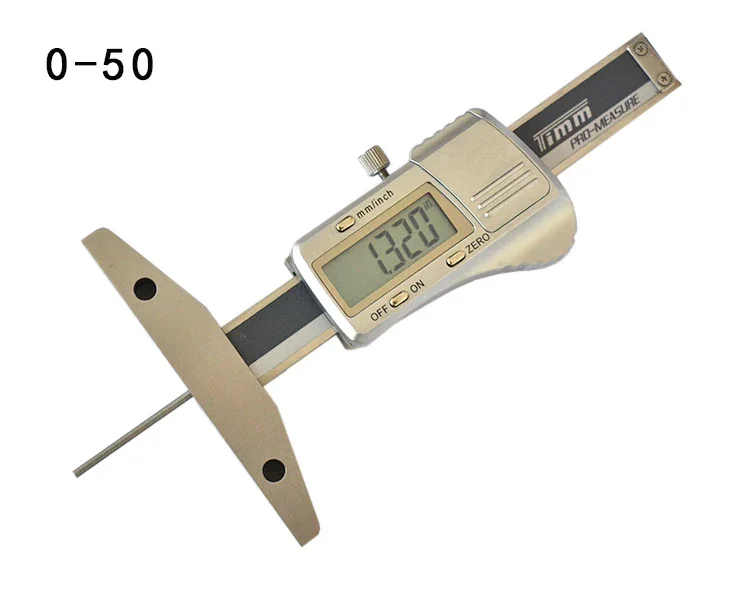 Digital Depth Gauge Electronic Thin Rod Depth Caliper Round Rod Deep Hole Measuring Ruler XG-30 50 100MM