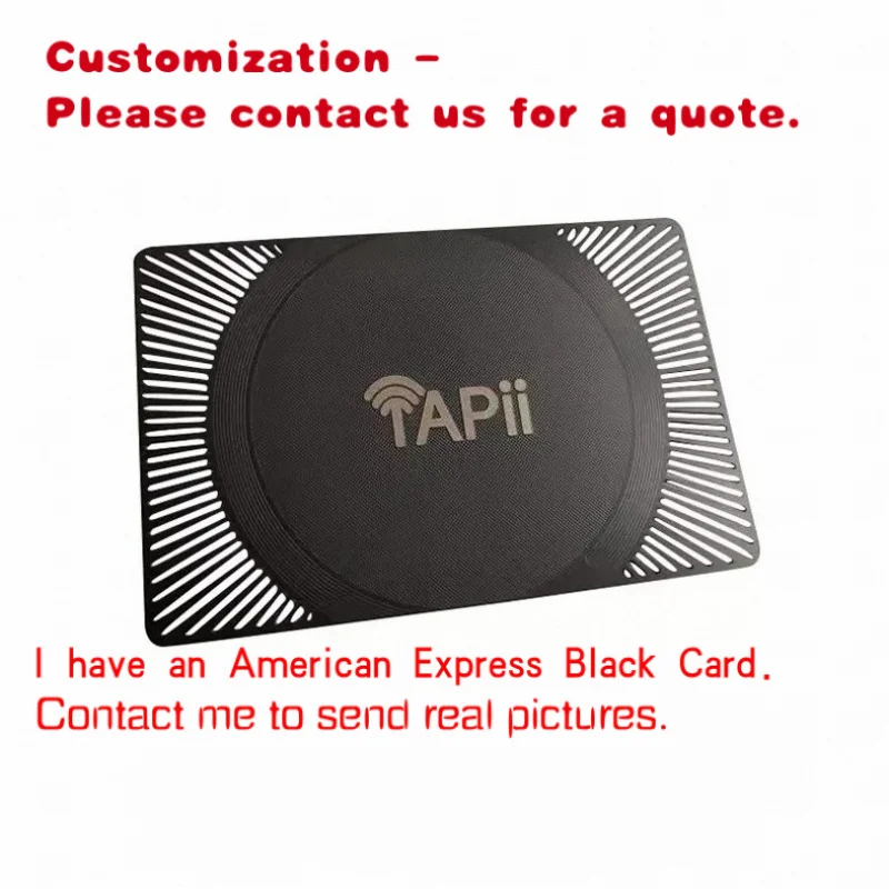 

custom.Good Quality Manufacture Printable Blank Business Card Nfc Metal Card