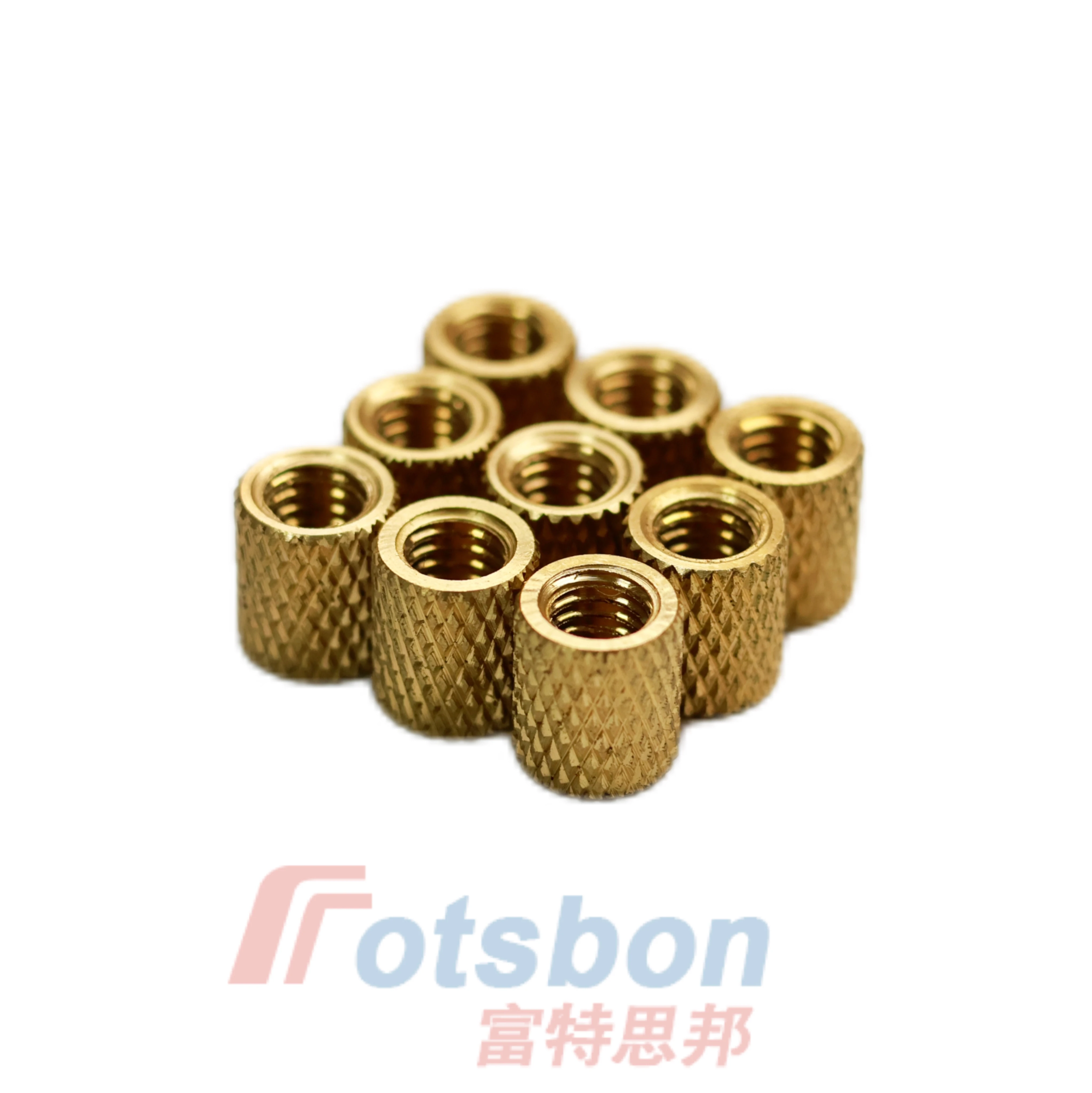 

STKB/STKC/STKA-256/440/632/832 Reticulated Knurled Brass Insert Nut Stud Heat Threaded Hot Melt Copper/SUS/Aluminum