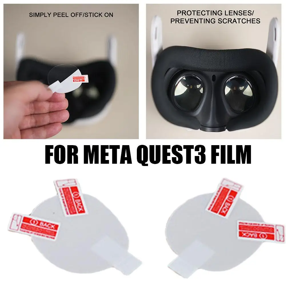 Anti-dirty Transparent Hydrogel Film Vr Glasses Accessories For Meta Oculus Quest 3 2pcs Lens Protective Film Anti-scratch T7t0