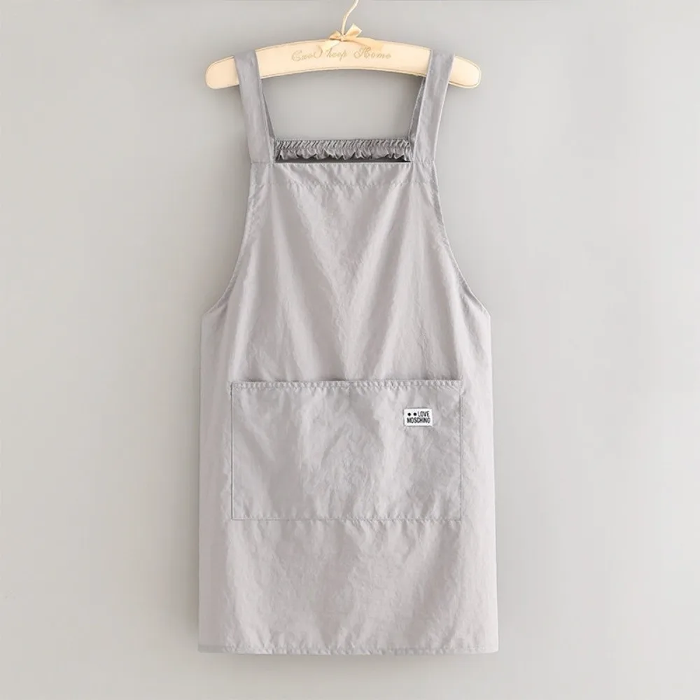 New Sleeveless Lightweight Apron Oil-proof Anti-fouling Breathable Apron Waterproof Women's Vest Apron Kitchen Cooking