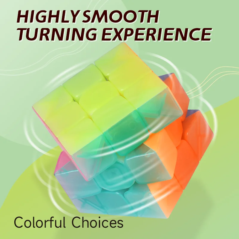 Qiyi هلام اللون مكعب 2x2 3x3 4x4 5x5 الهرم المهنية كوبو ماجيكو لغز لعبة للأطفال أطفال هدية لعبة