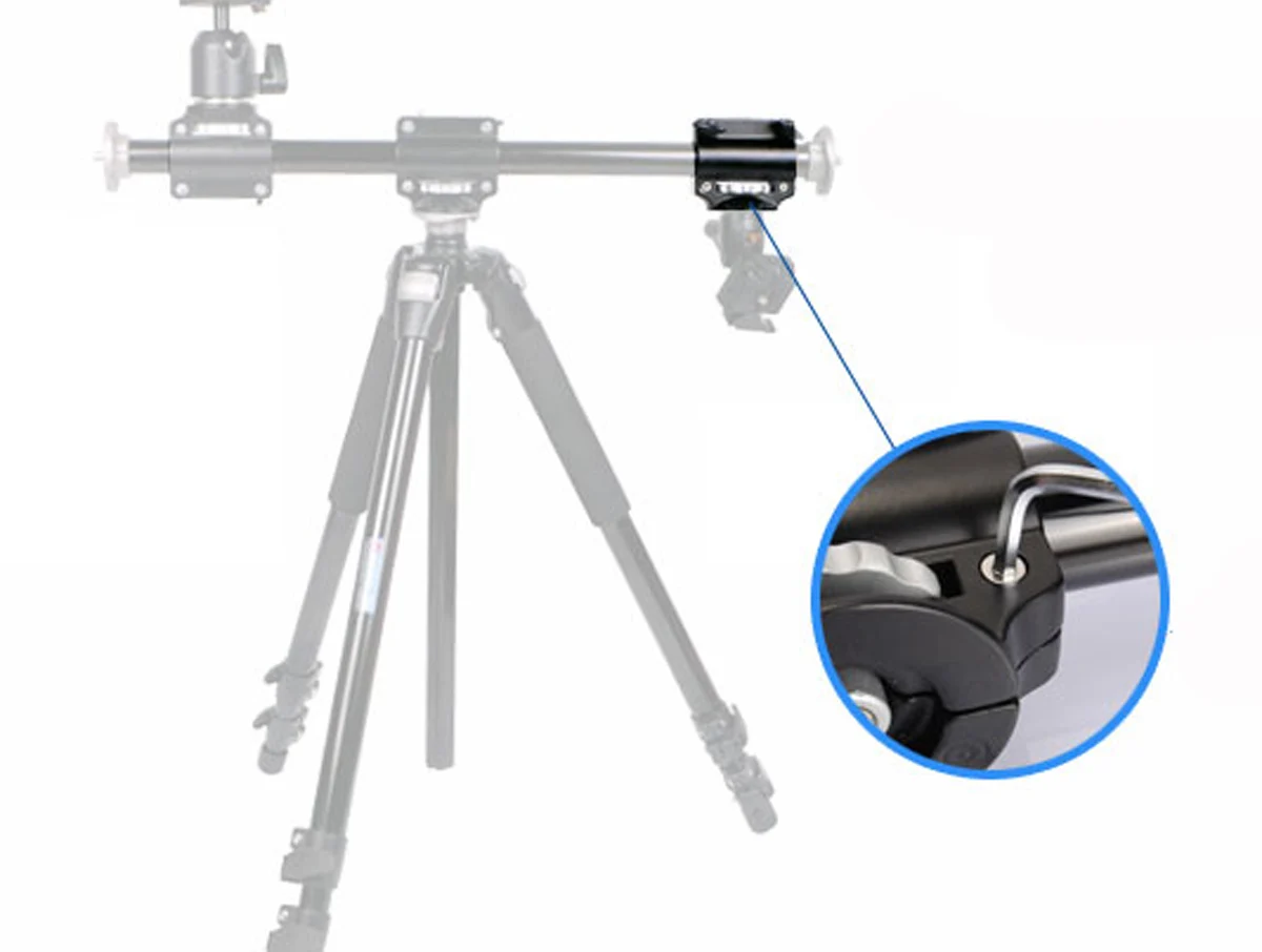 Tripod Boom Cross  Arm Add Clip Additional Bracket  1 Pcs