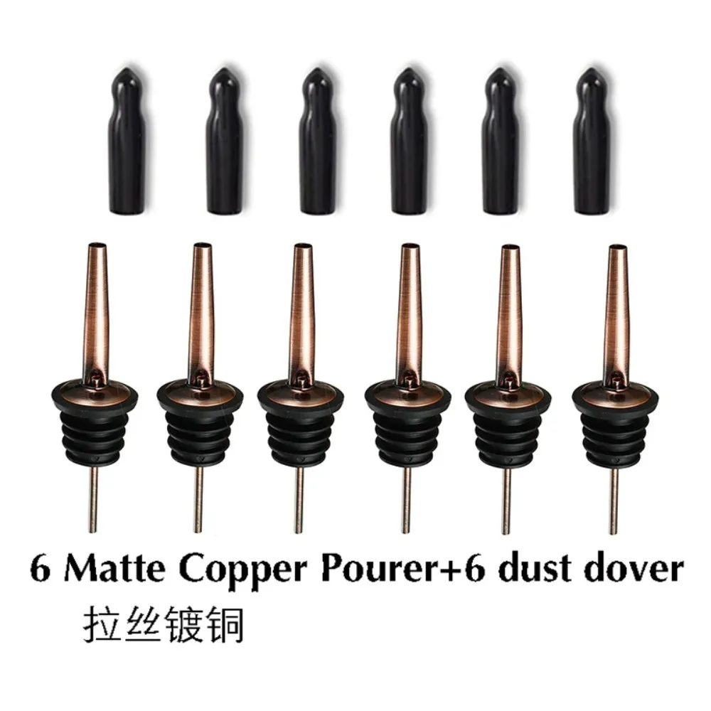 Bitters Bottle Set - 6PCS 스테인레스 스틸 와인 포어러 스토퍼