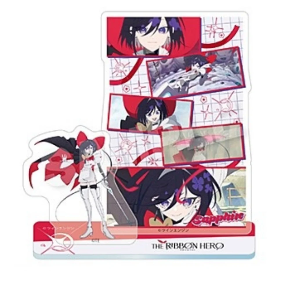 Anime THE RIBBON HERO Sapphire Acrylic Standee Keychain Scene Collage Layer Figure Desk Ornament Collectible Fans Gift 15cm